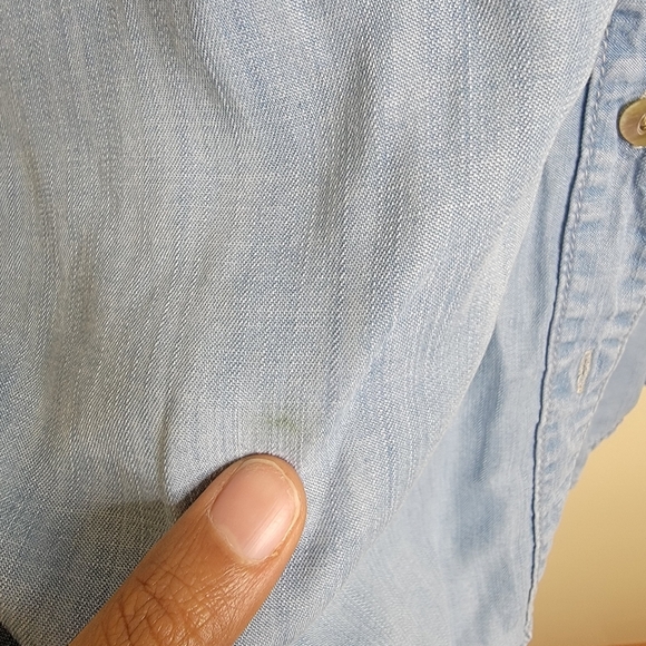 Anthropologie Cloth and Stone Chambray Dress Small Denim Button Up Dress - Picture 5 of 7